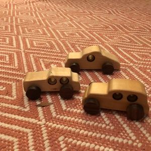 Small wooden cars